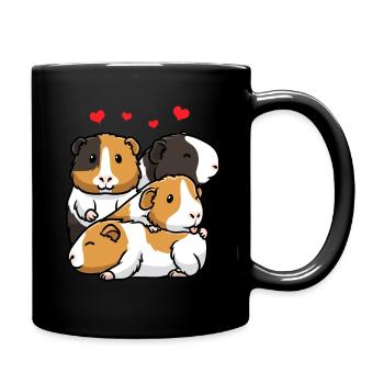 Cochons d’Inde Cochons d’Inde domestiques - Mug uni - noir - Droite