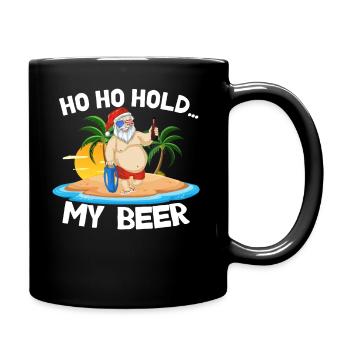 Xmas In July Tropical Beach Vacation Party - Full Colour Mug - black - Right