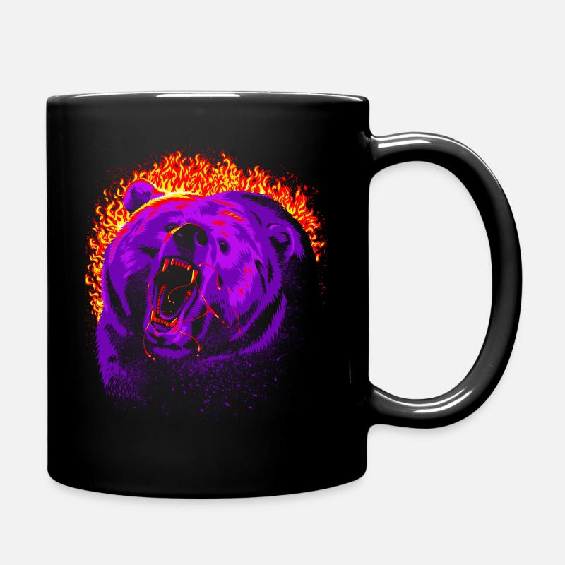 Ours de feu - Mug uni - noir