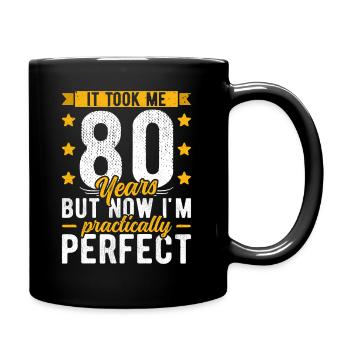 80ème anniversaire 80 ans homme femme 80ème années 80 - Mug uni - noir - Droite