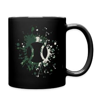 Balle de tennis Color Splash - Mug uni - noir - Droite