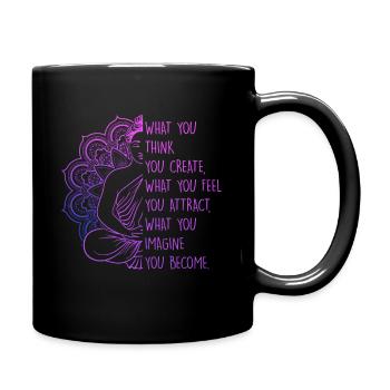 Law Of Attraction Spiritual Buddha Meditation Quot - Tasse einfarbig - Schwarz - Rechts