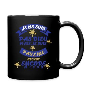 Tshirt femme pour pauline - Mug uni - noir - Droite
