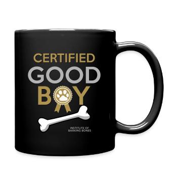 Hund - Certified Good Boy - Tasse einfarbig - Schwarz - Rechts