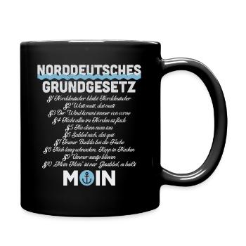 Norddeutsches Grundgesetz - Tasse einfarbig - Schwarz - Rechts