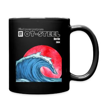 Find your purpose OT STEEL Wave Sunset - Tasse einfarbig - Schwarz - Rechts