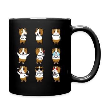 Cochons d’Inde Cochons d’Inde domestiques - Mug uni - noir - Droite