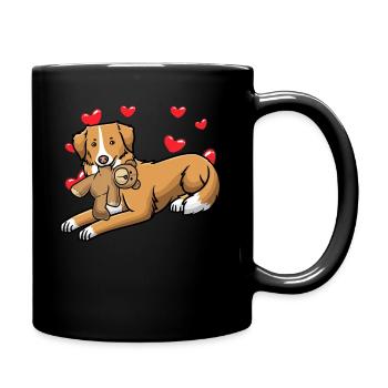 Nova Scotia Duck Tolling Retriever Dog - Full Colour Mug - black - Right