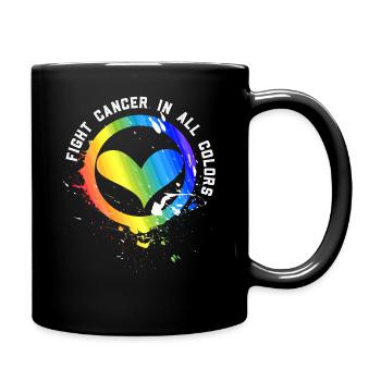 Cancer Sucks In Every Color Fighter Fight Support - Full Colour Mug - black - Right