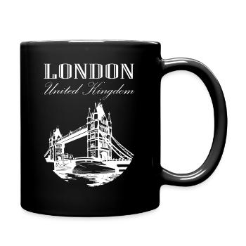 London - Tasse einfarbig - Schwarz - Rechts