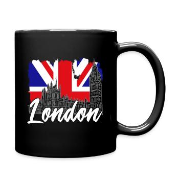 London - Tasse einfarbig - Schwarz - Rechts