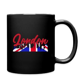 London - Tasse einfarbig - Schwarz - Rechts
