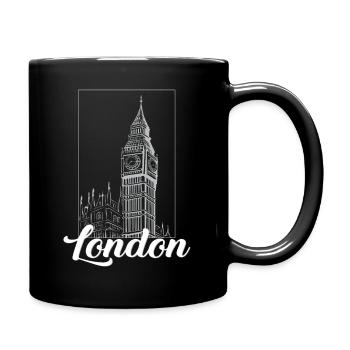 London - Tasse einfarbig - Schwarz - Rechts
