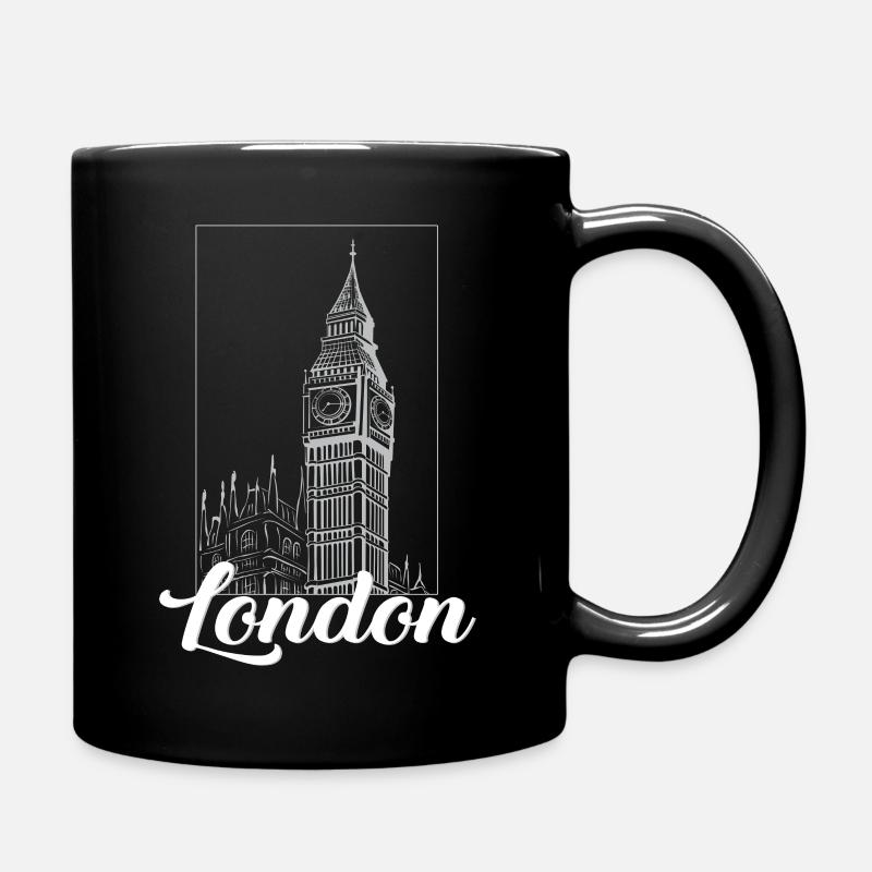 London - Tasse einfarbig - Schwarz
