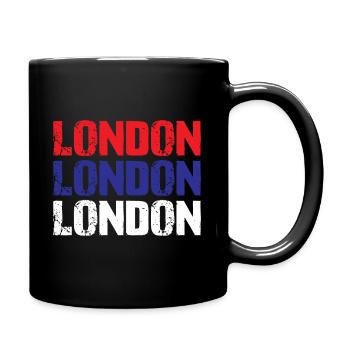 London - Tasse einfarbig - Schwarz - Rechts