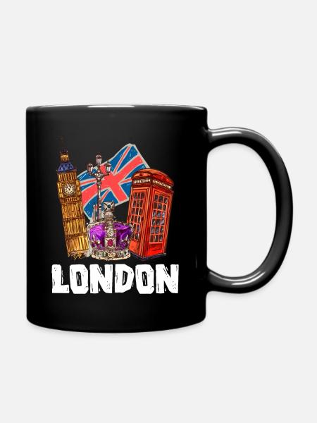 London - Full Colour Mug - black