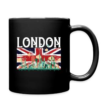 London - Tasse einfarbig - Schwarz - Rechts
