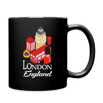 London - Tasse einfarbig - Schwarz - Rechts
