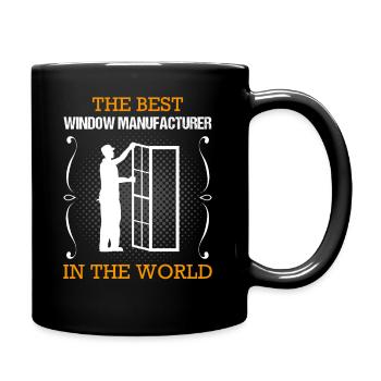 Window maker Profession Training Craftsman Gift - Full Colour Mug - black - Right