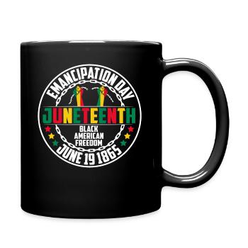 Juneteenth June 19 1865 Black History Month - Full Colour Mug - black - Right