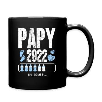 futur papy papi annonce grossesse 2022 - Mug uni - noir - Droite
