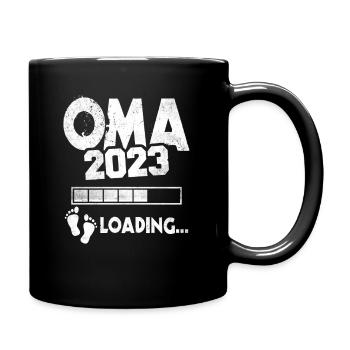 Werdende Oma 2023 Loading Nachwuchs Großmutter - Tasse einfarbig - Schwarz - Rechts