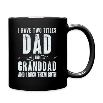 Papa papi english rock - Full Colour Mug - black - Right