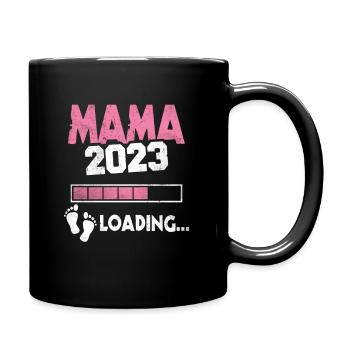 Expectant Mom 2023 Loading Offspring Mother - Full Colour Mug - black - Right