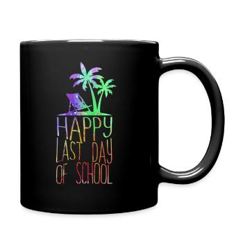 Happy Last Day Of School Students And Teachers - Full Colour Mug - black - Right
