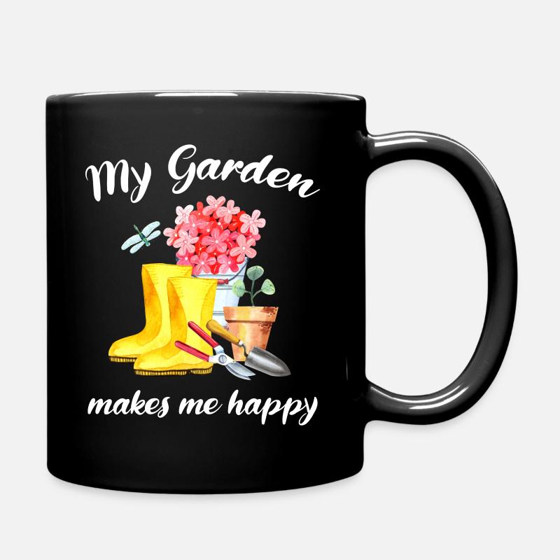 Garten Spruch Gärtner Hobbygärtner Geschenkidee - Tasse einfarbig - Schwarz