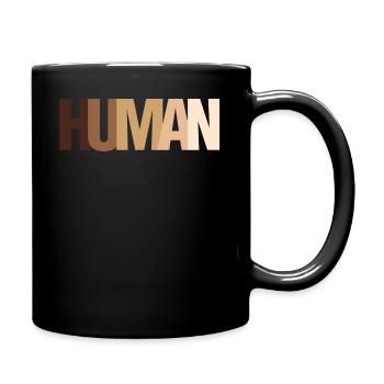 Human Anti-Racist Activist Black Lives Matter - Full Colour Mug - black - Right