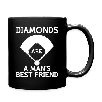 Diamonds Are A Man's Best Friend - Full Colour Mug - black - Right