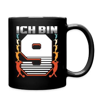 9. Geburtstag Junge 9 Jahre Alt - Tasse einfarbig - Schwarz - Rechts