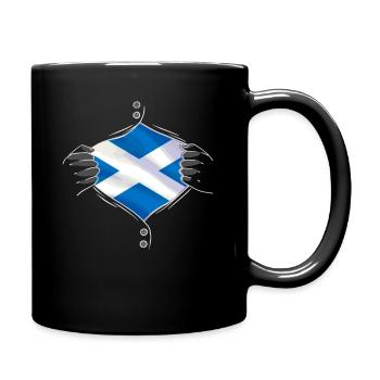 scotland flag proud scottish - Tasse einfarbig - Schwarz - Rechts