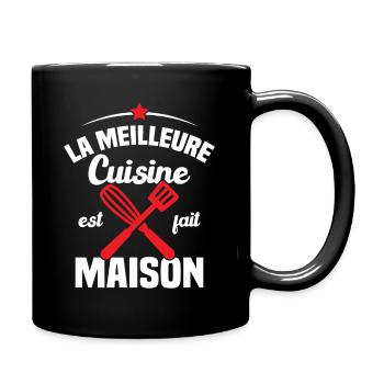 La Meilleure Cuisine est fait Maison - Mug uni - noir - Droite