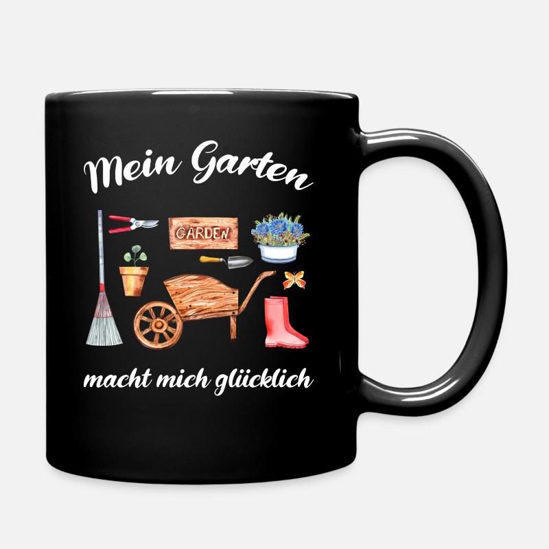 Garten Spruch Gärtner Hobbygärtner Geschenkidee - Tasse einfarbig - Schwarz