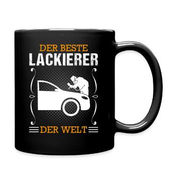 Fahrzeuglackierer Beruf Lackierer Geschenk - Tasse einfarbig - Schwarz - Rechts