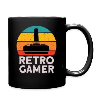 Retro Gamer for Game Consoles Fans - Full Colour Mug - black - Right