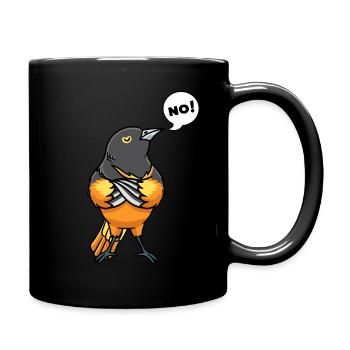 Baltimoretrupial Bird Stubborn Non - Mug uni - noir - Droite