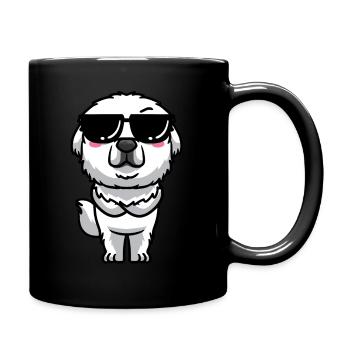 Pyrenean Mountain Dog Dog Sunglasses - Full Colour Mug - black - Right