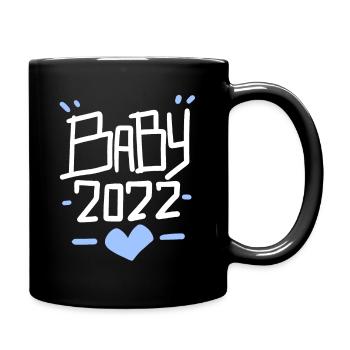 Bébé 2022 - Fils biologique enceinte 2022 - Mug uni - noir - Droite