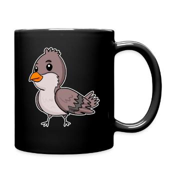 House Sparrow Bird - Full Colour Mug - black - Right