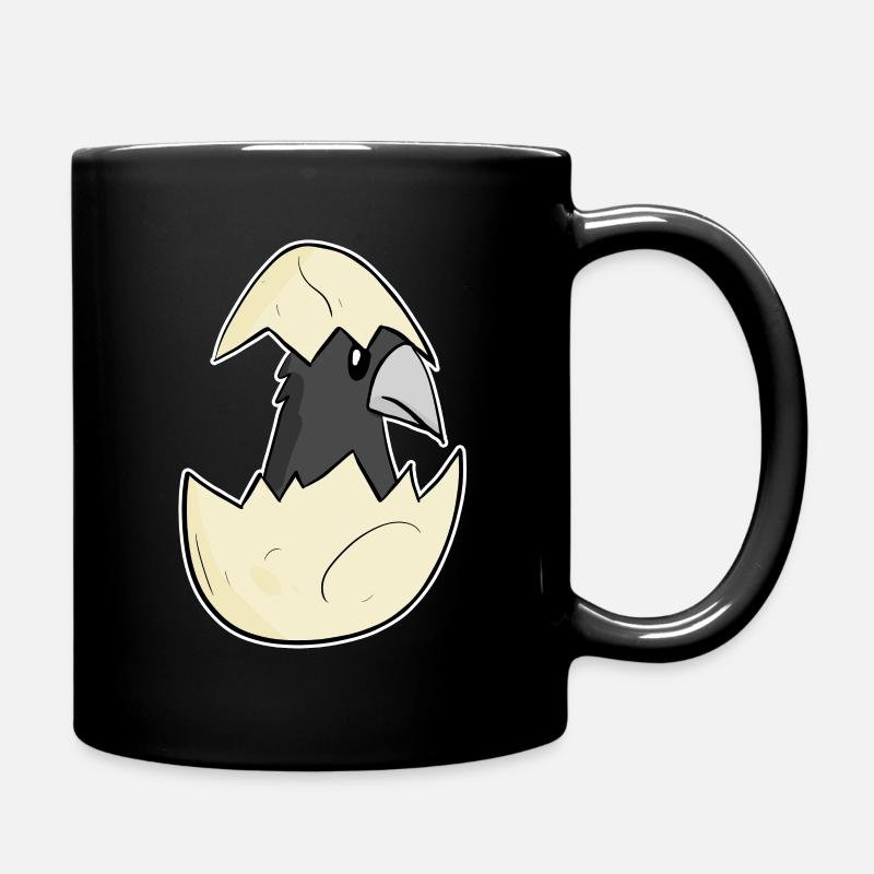 Krähe Baby Ei - Tasse einfarbig - Schwarz