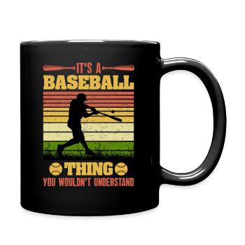 C’est un truc de baseball que vous ne comprendriez pas - Mug uni - noir - Droite