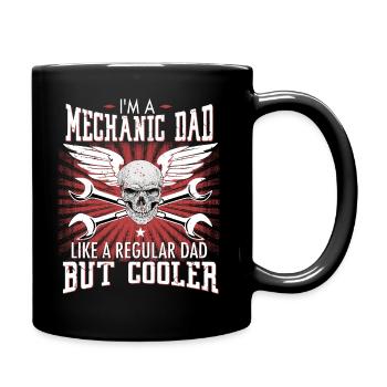 MECHANIC AND FATHER - Full Colour Mug - black - Right
