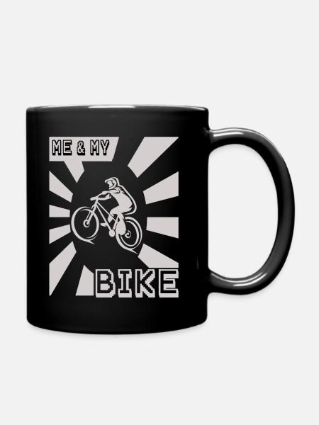 Me And My Bike Mountainbike - Tasse einfarbig - Schwarz