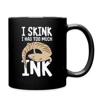 Herpetologie Blauzungenskink Eidechse Wildtiere - Tasse einfarbig - Schwarz - Rechts