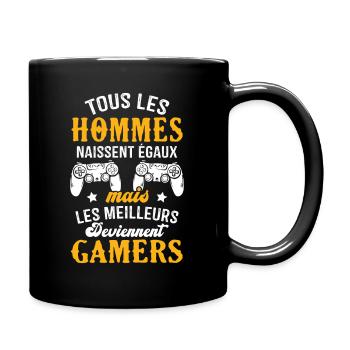 Les meilleurs hommes deviennent gamers - Mug uni - noir - Droite