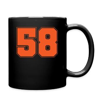 58 cinquenta e oito - Tasse einfarbig - Schwarz - Rechts