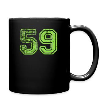 pedeset devet green number - Tasse einfarbig - Schwarz - Rechts